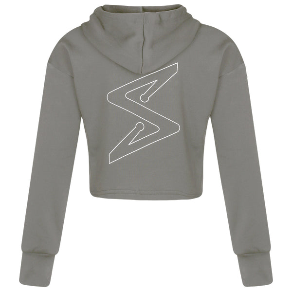 Squad Legends Grey Crop Hoodie