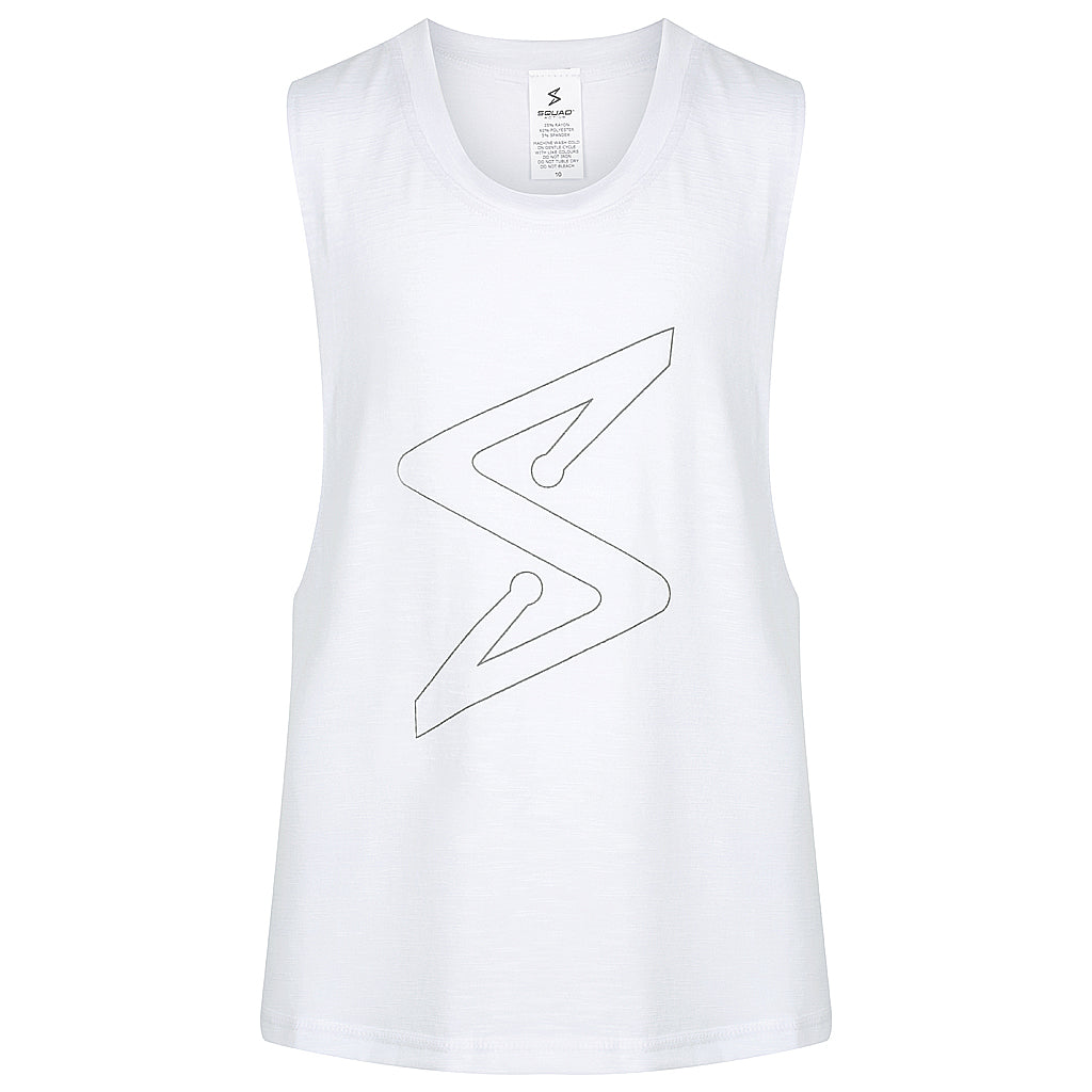 Squad Muscle Tank - White