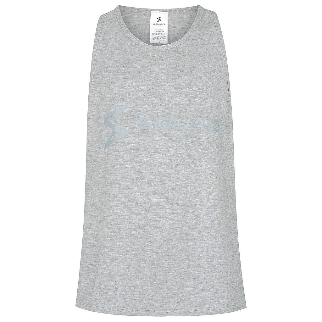 SQUAD BASICS Tank - Grey Marle