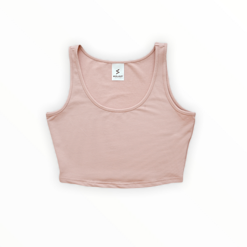 pink crop tee