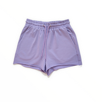 Kylie Drawstring Relaxed Short - Purple