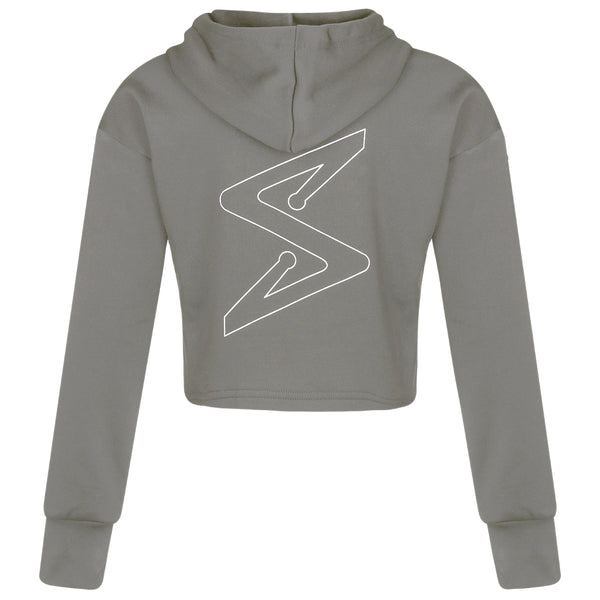 Squad Legends Grey Crop Hoodie