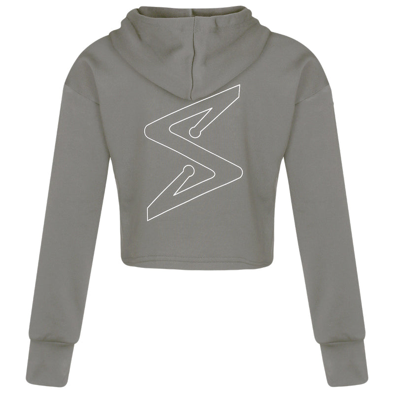 Squad Legends Grey Crop Hoodie