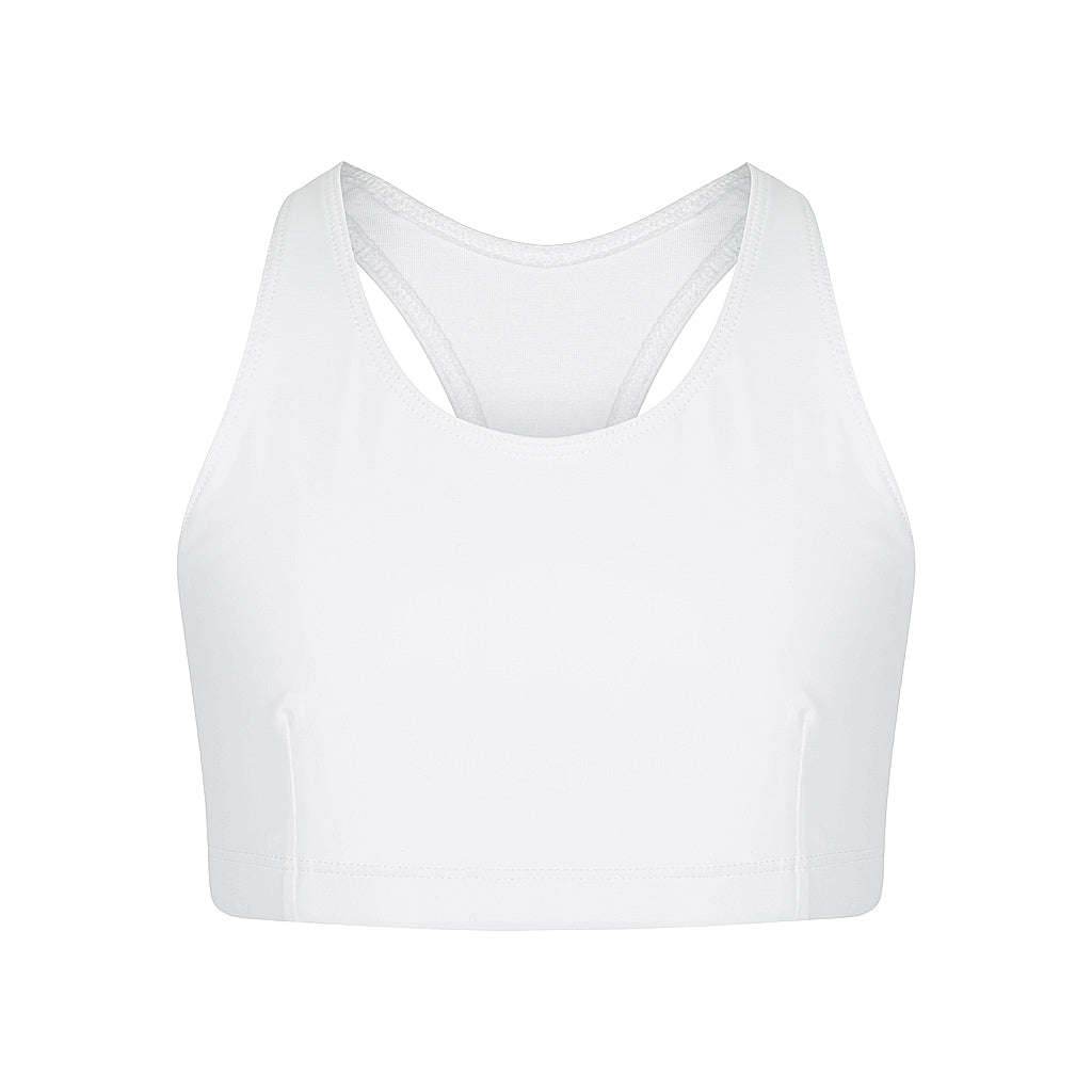 SQUAD BASICS Crop Top - White