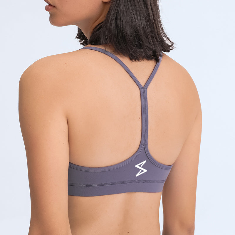 Squad Girls 'Y' Back Sports Bra - Purple